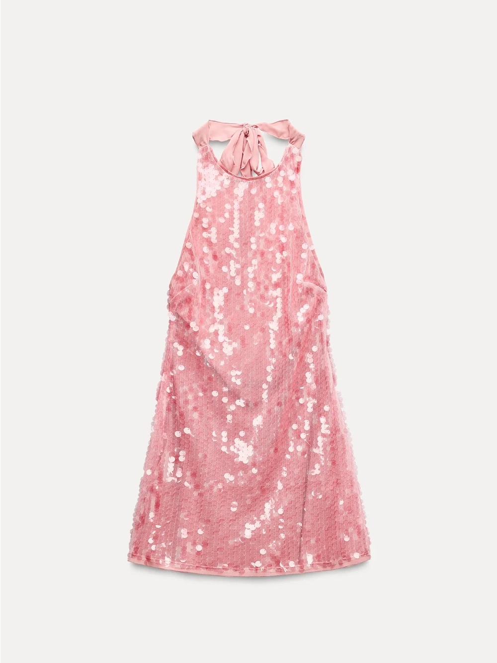 Zara Sequin Halter Dress